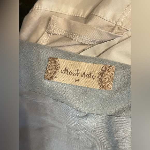 Altar’d State velvet baby blue skirt - Picture 4 of 6